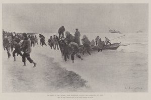The Wreck of the Russie nær Marseille, lander passasjerene og mannskapet